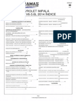 Chevrolet Impala V6-3.6L 2014 motor sensor index