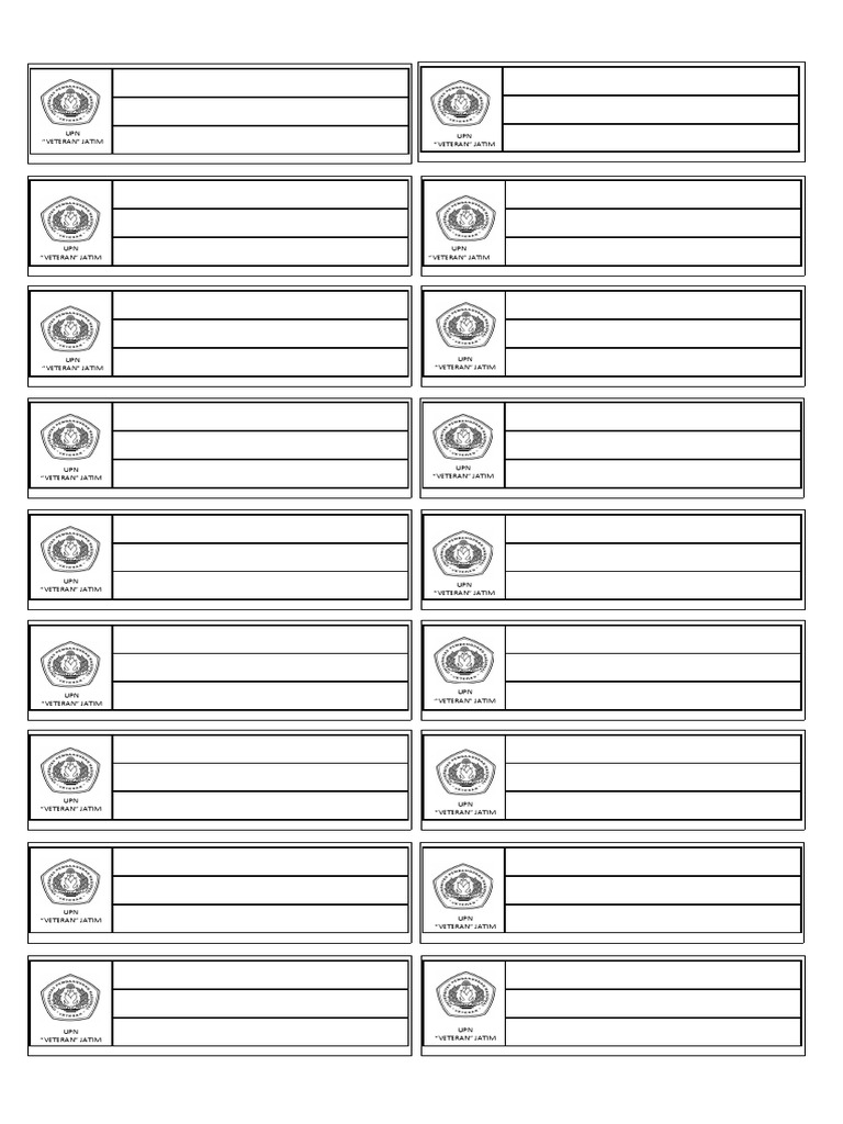 Seting Stiker Inventaris | PDF