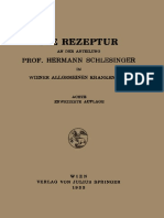 Prof. Hermann Schlesinger (Auth.) - Die Rezeptur-Springer Vienna (1933)