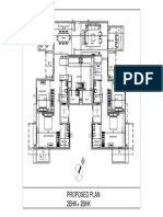 Proposed 2BHK+2BHK Plan Layout Under 40 Characters