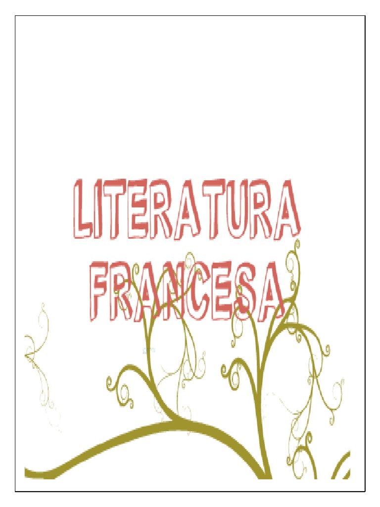 Literatura Francesa PDF Literatura francés Idioma francés