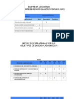 Empresa Luguensi Matriz de Intereses Organizacionales (Mio)