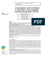 IFRS Convergence and Revisions. Value Relevance of Accounting Information From East Africa