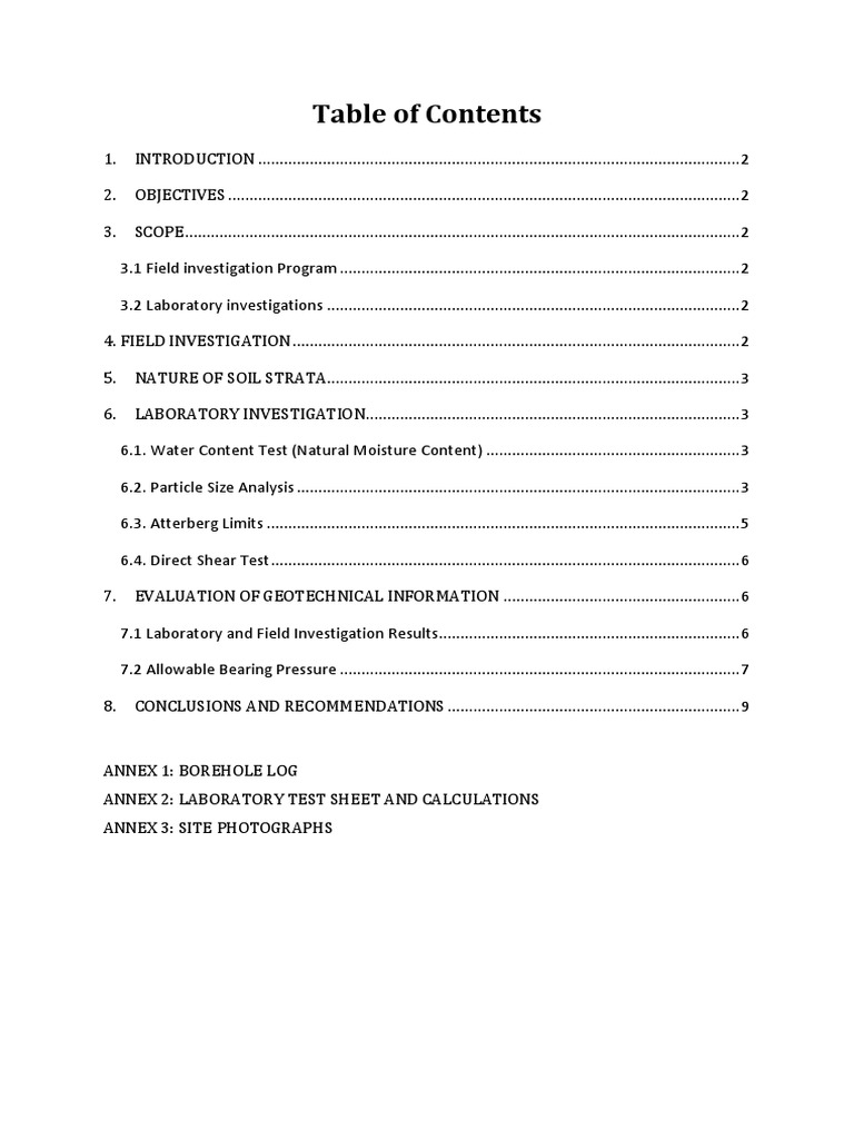 Geotechnical Analysis for Building | PDF | Soil | Horticulture
