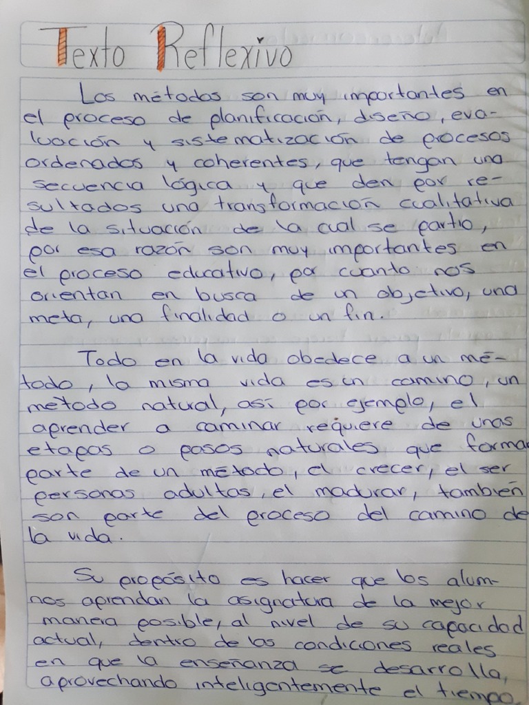 Texto Reflexivo | PDF