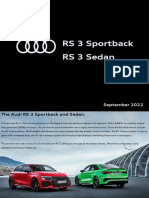 RS3 Sportback RS 3 Sedan September 2022