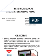 Wireless Biomedical Parameters Using Arm9