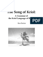 The Song of Kriol UnicodeElectronic2013