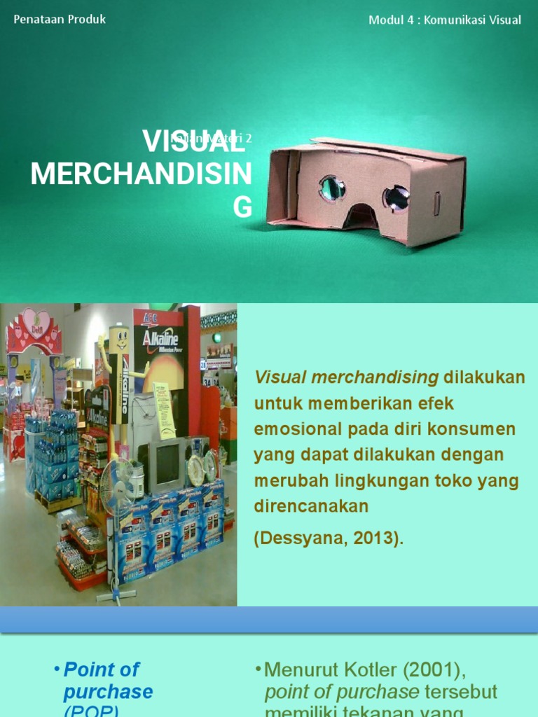 Modul 4, Penataan Produk, Kajian Materi 2, Visual Merchandising - PPSX ...