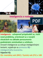 Inteligencia A Nadanie