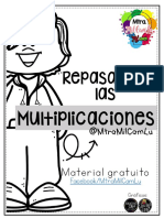 Cuaderno Repaso Multiplicaciones Me360