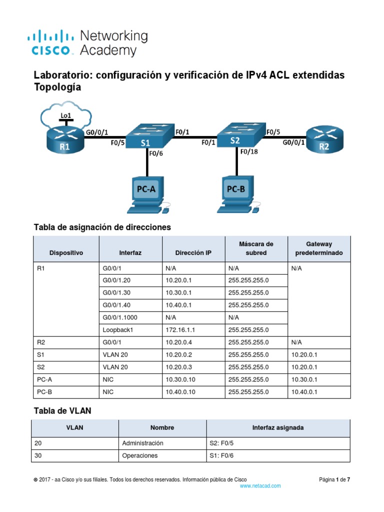 5 5 2 lab configure and verify extended ipv4 acls es xl descargar