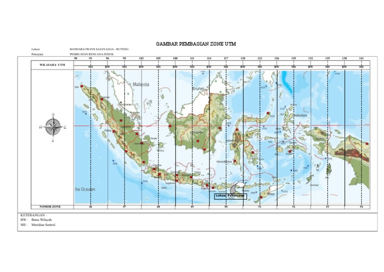 Pembagian Zona Utm RTG | PDF