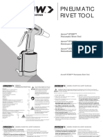 RT90P Pneumatic Rivet Tool Manual All Languages