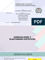 Hidrocoloides y Elastomeros