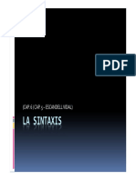 La Sintaxis - PPT - Capítulo 5 - Escandell
