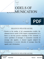 Models of Communication-1