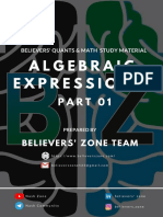 Algebraic Expressions 1