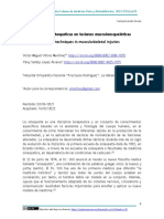 Uso de Técnicas Osteopáticas en Lesiones Musculoesqueléticas