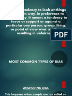 Bias and Prejudice