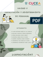 Unidad V. Capacitación y Adiestramiento de Personal 2