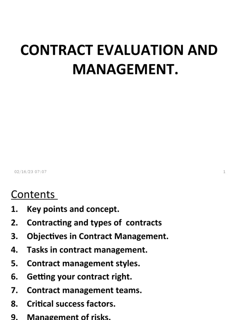 Chapter Eight Contract Management And Procurement Pdf Mediation