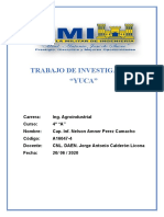 Investigación sobre la yuca