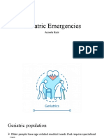 Geriatric Emergencies