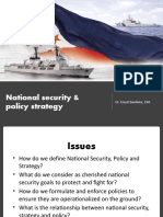 National Security & Policy Strategy (Morning Session)
