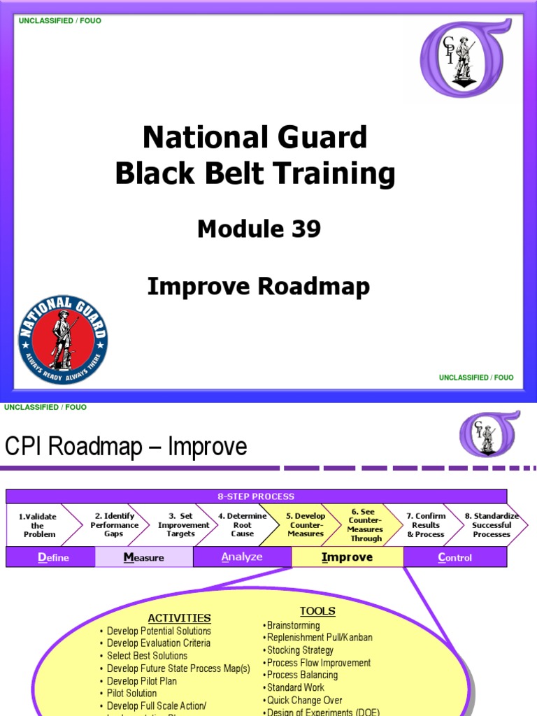 Module 39. Improve Roadmap | PDF | Six Sigma | Business
