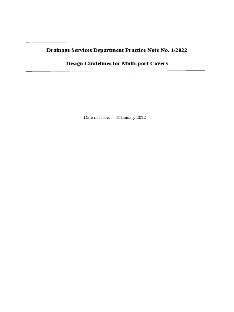 Design Guidelines for Multi-part Covers | PDF | Beam (Structure) | Concrete