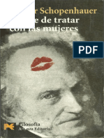 Schopenhauer Arthur-Arte Tratar Mujeres Amor Matrimonio Muerte 2008