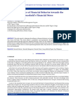 The Influence of Financial Behavior Towards The Household's Financial Stress