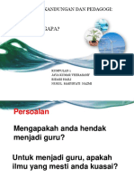 Apa Dan Mengapa?: Pengetahuan Kandungan Dan Pedagogi