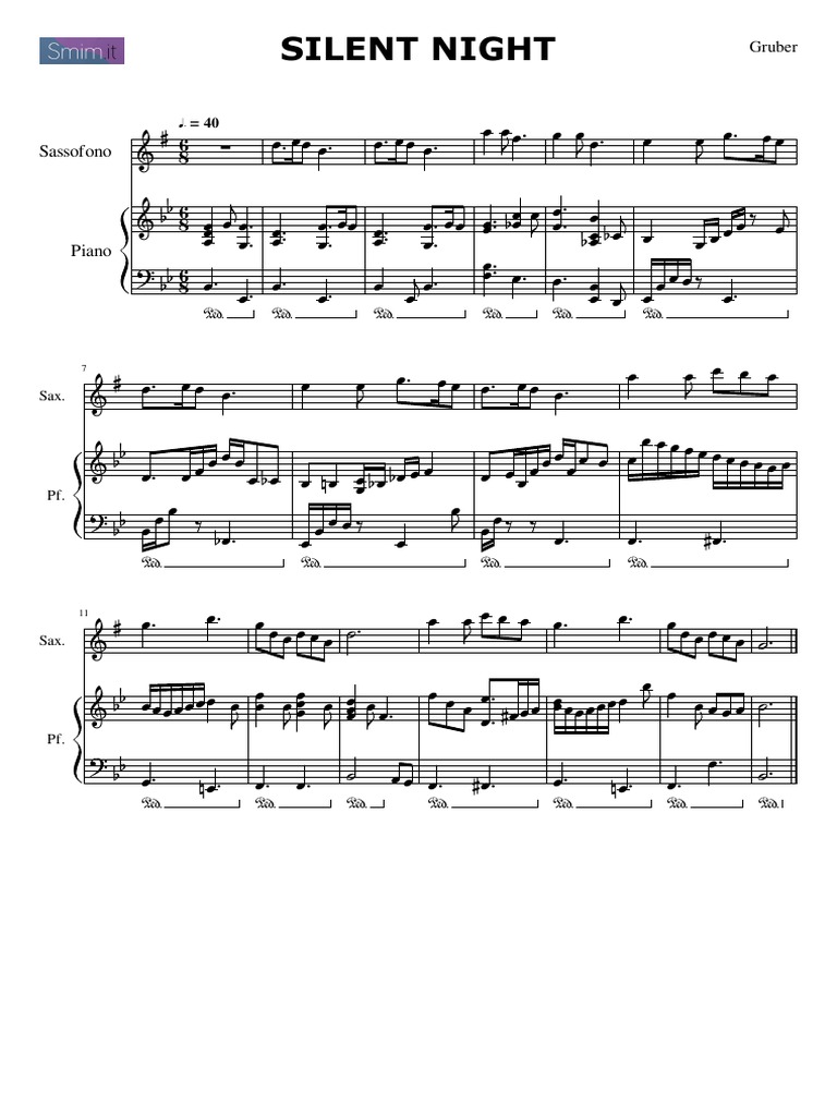 Astro Del Ciel Testo Italiano Pdf Sax Astro Del Ciel Partitura - e - Parti | PDF | Christmas Carols