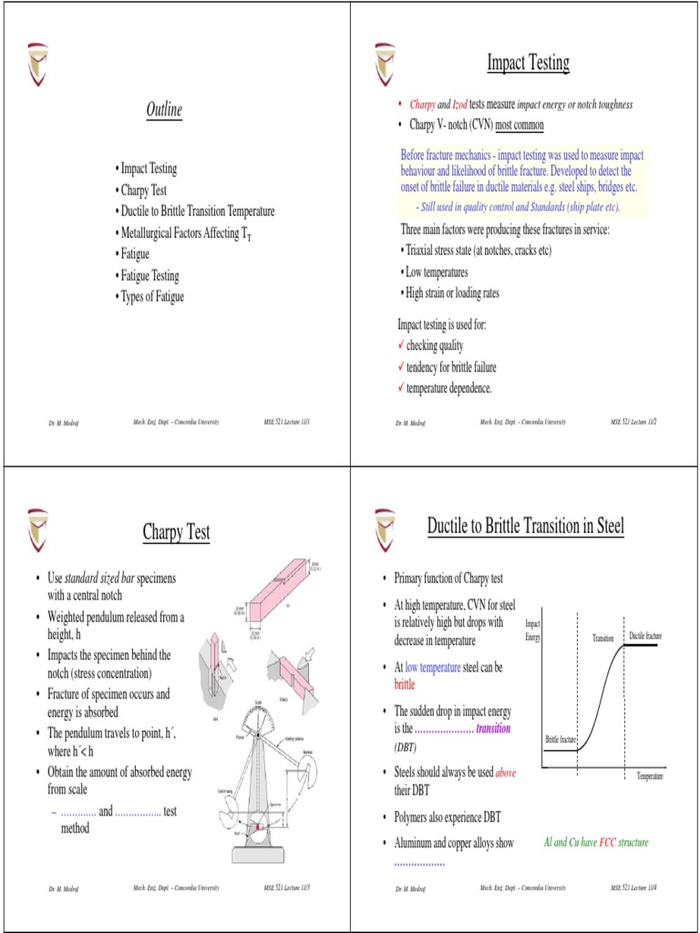 Lecture 10 Fracture Pdf Fatigue Material Ductility