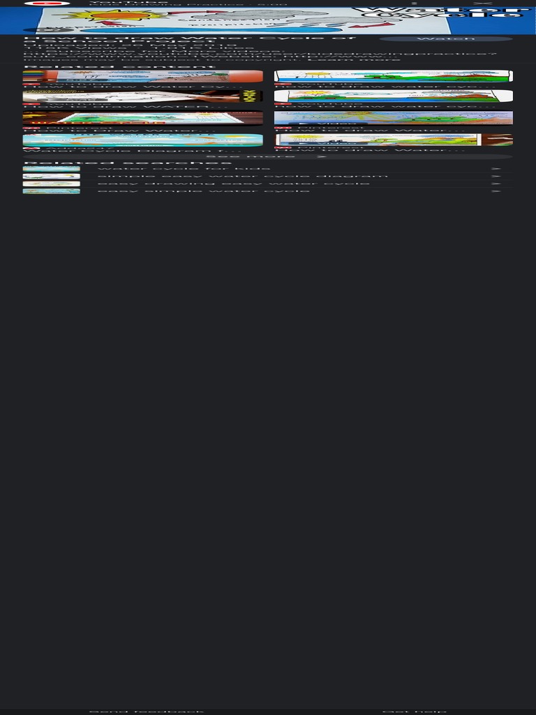 Water Cycle Kids Drawing - Google Search | PDF