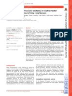 Assessment of Renal Vascular Anatomy On Multi-Detector Computed Tomography in Living Renal Donors