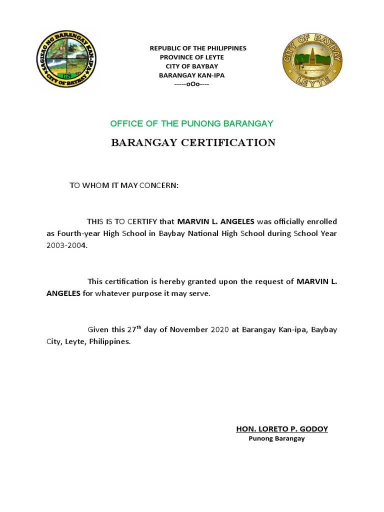 Certificate of indigency pdf