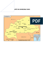 Carte Du Burkina Faso