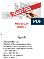 Lecture 2 - Marketing