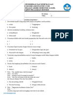 Soal UAS KELAS 3 TEMA 2