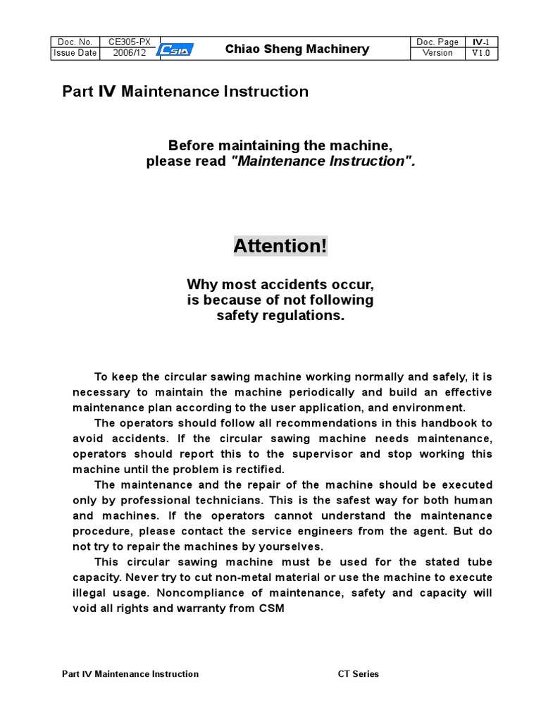 Maintenance of Circular Sawing Machines: A Guide to Proper Lubrication ...