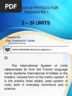 W2 Presentation SI UNITS