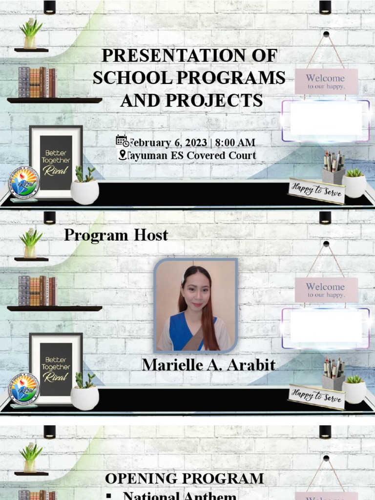 School Programs Presentation Overview | PDF | Social Science | Wellness