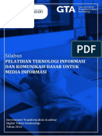 Silabus - Pelatihan Dasar TIK Untuk Media Informasi