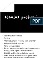 Kötülük Problemi̇