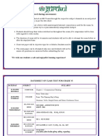 Datesheet of Term II Class Test Grade Vi-1