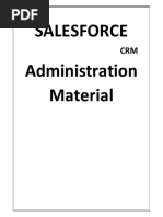 Salesforce Admin Notes