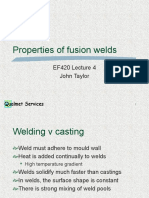 Properties of Fusion Welds